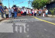 Foto: Nuevas calles en el barrio Santa Rosa, Managua / TN8