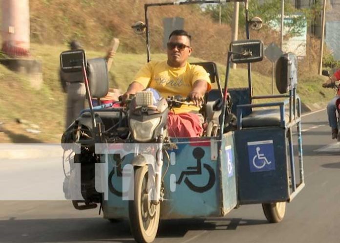 Foto: Cristofer Blandón, caponero con discapacidad que trabaja en Ciudad Sandino / TN8