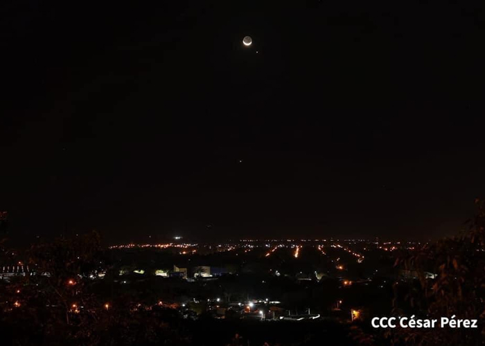 Nicaragua aprecia conjunción de Venus y Júpiter (FOTOS)