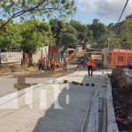 Foto: Mejoramiento vial en el barrio Camilo Ortega, Managua / TN8