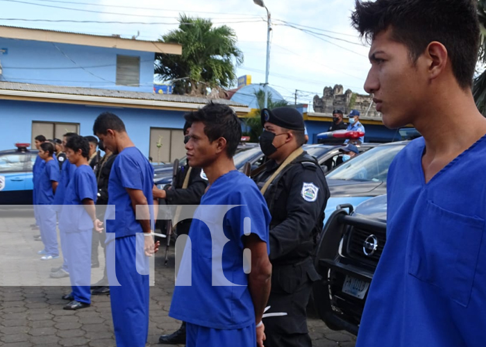 Delincuentes capturados y procesados por Policía de Estelí, Masaya y Chinandega