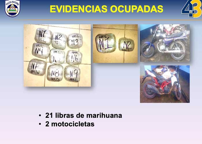 Foto: Captura de abastecedores de drogas en Nicaragua / Cortesía