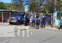 Foto: Investigación policial por un homicidio en un autolavado en Ciudad Sandino / TN8