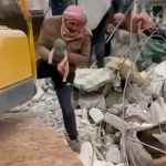 "Parió" entre los escombros tras apocalíptico de terremoto en Siria ¡Milagro!