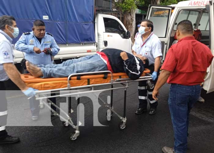 Foto: Accidente de tránsito en sector de La Tenderí, Managua / TN8