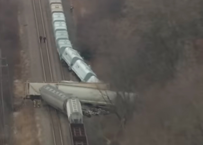¡Armagedón ambiental! Se descarriló otro tren con carga tóxica en Detroit