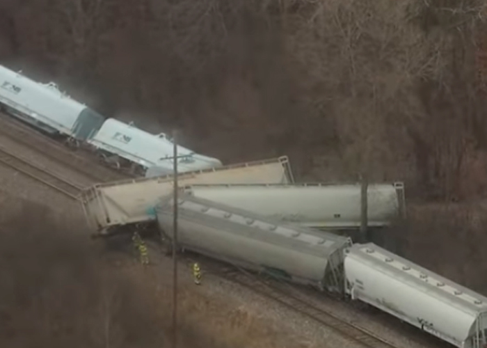 ¡Armagedón ambiental! Se descarriló otro tren con carga tóxica en Detroit