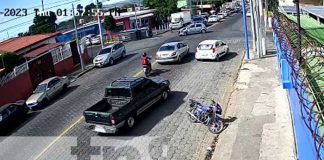 Foto: Volantín de vehículo Ultraval en Managua / TN8