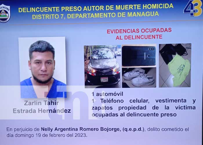 Foto: Presentan a taxista que cometió terrible crimen en Managua / TN8
