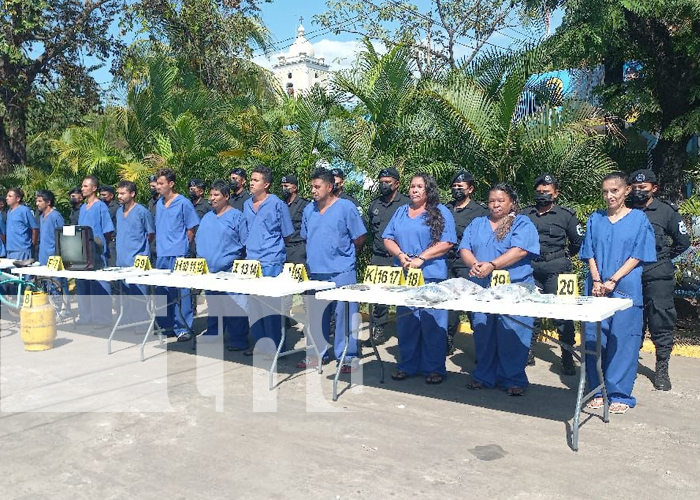 Policía de Nicaragua pone tras las rejas a delincuentes en Masaya y Chinandega