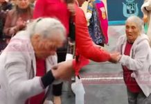 Abuelita de 103 años demuestra que aún se mantiene en “forma” para bailar