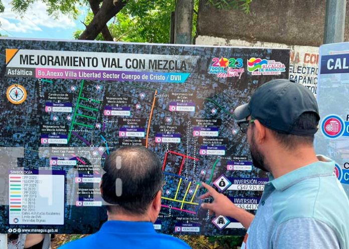 Avanza proyecto de calles nuevas en el Distrito Vl de Managua