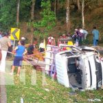Foto: 2 personas fallecidas y 8 lesionados tras aparatoso accidente en Jinotega / TN8