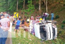 Foto: 2 personas fallecidas y 8 lesionados tras aparatoso accidente en Jinotega / TN8