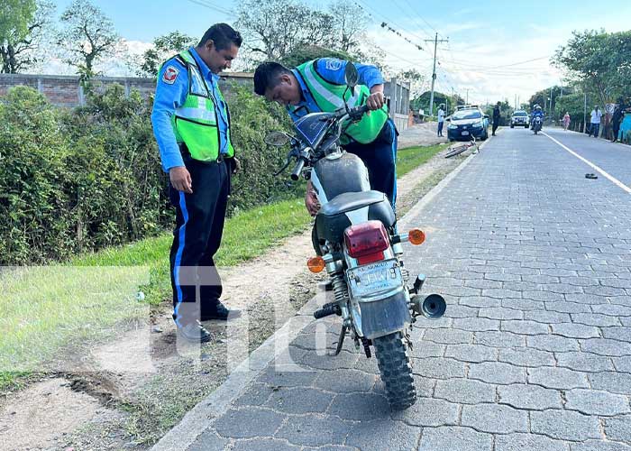 Foto: Supuesta imprudencia de ciclista provoca accidente de tránsito en Jalapa / TN8