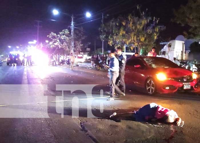 fatídico accidente cobra la vida de una señora en la pista de Villa Reconciliación, Managua