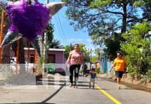 Managua: Familias del Georgino Andrade inauguran 8 cuadras de calles asfaltadas