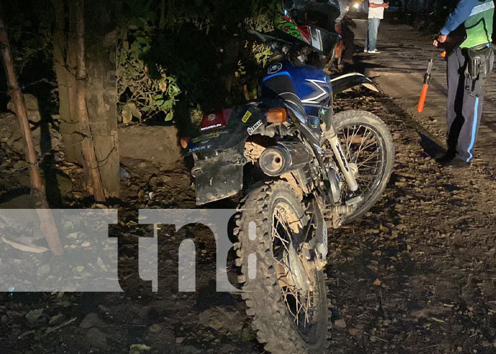 Un menor resultó lesionado al ser atropellado por un motociclista en Juigalpa