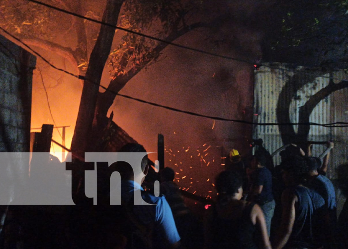 Foto: Voraz incendio deja a familia del barrio Selim Shible en la intemperie / TN8