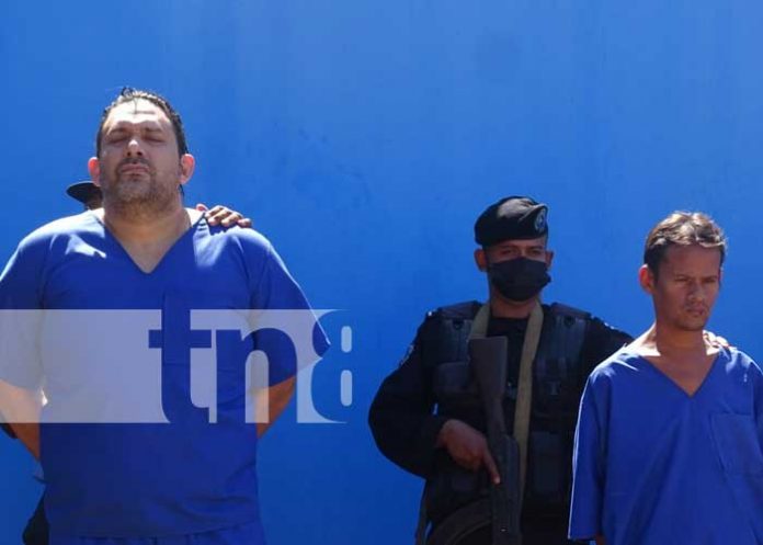 Policía de Nicaragua presenta a delincuentes en Chontales, Masaya y Estelí