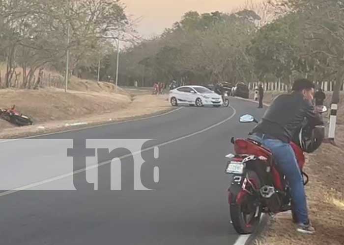 Muere motociclista que recibió 6 impactos de bala Carretera Diriamba-La Boquita
