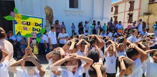 Pobladores de León participan en el Primer Ejercicio Nacional de Multiamenazas