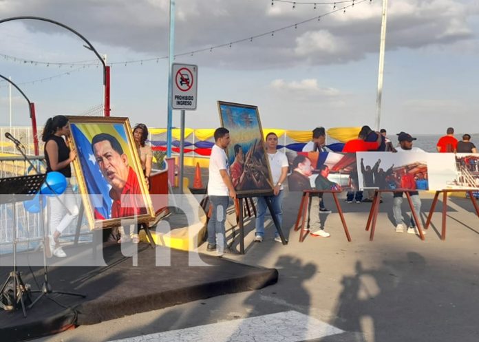 Foto: Puerto Salvador Allende honra a Chávez y a las mujeres nicaragüenses / TN8