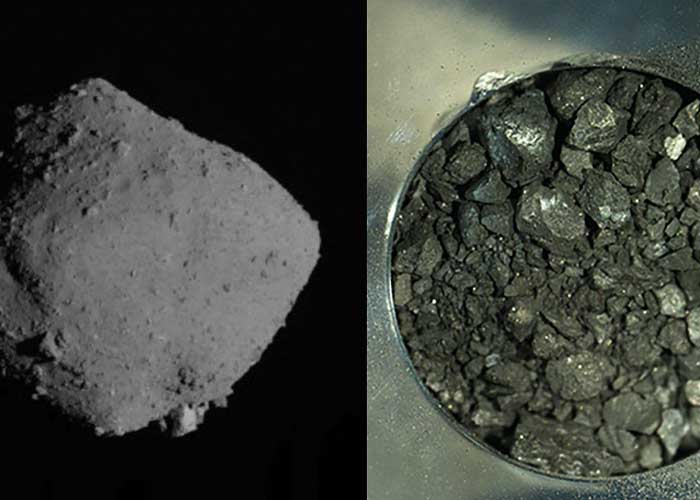 Descubren en muestras en el asteroide Ryugu