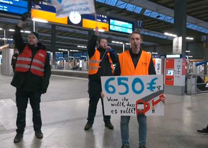 Masiva huelga en el sector transporte causa caos en las calles de Alemania