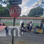 Foto: Accidente de tránsito en sector de la Clínica Don Bosco, Managua / TN8