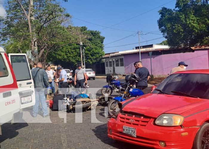 Foto: Accidente de tránsito en sector de la Clínica Don Bosco, Managua / TN8
