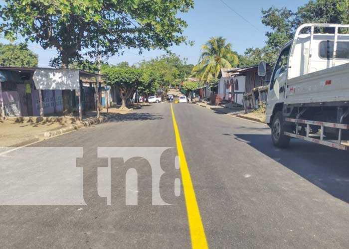 Foto: Nuevas calles en el barrio Sócrates Sandino, Managua / TN8