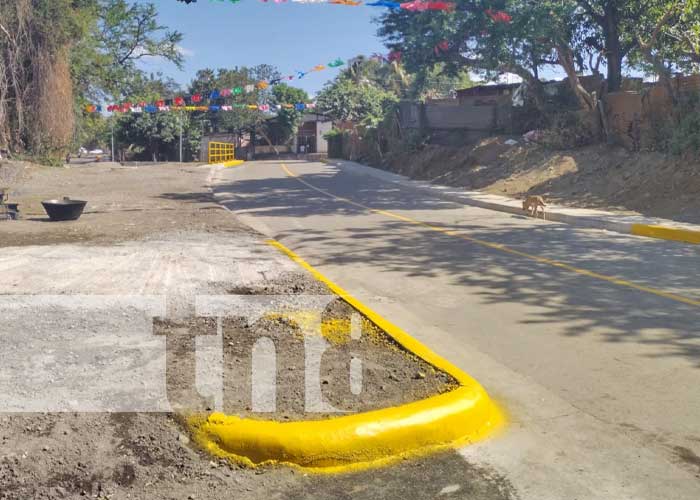 Foto: Nuevas calles en el barrio Sócrates Sandino, Managua / TN8