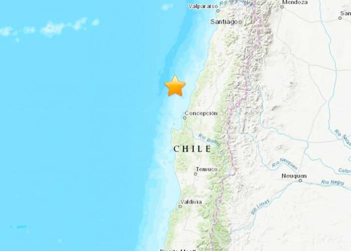 Reportan que un sismo de magnitud 6.4 sacudió gran parte de Chile