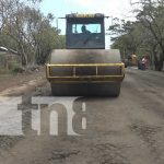 Foto: Construcción de carretera de concreto hidráulico en Ometepe / TN8