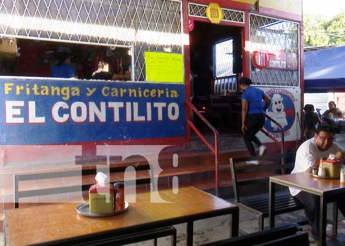 Foto: El Contilito, negocio de frito y otras comidas en Managua / TN8