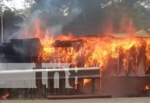 Vivienda es consumida en llamas en La Dalia, Matagalpa