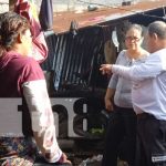 Foto: Acompañan a familias afectadas por lluvias en Granada / TN8