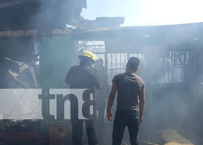 Arde vivienda del barrio Isaías Gómez, Managua