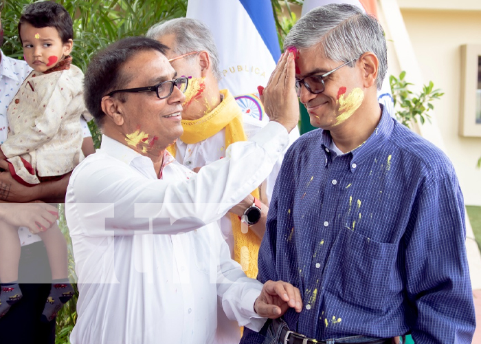Foto: Celebración del Festival Holi 2023 del Color, de la Comunidad de la India en Nicaragua / TN8