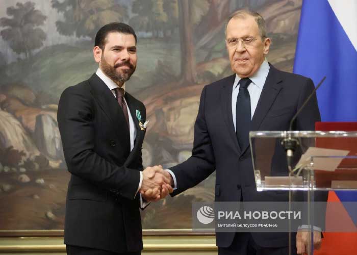 Rusia otorga condecoración al Compañero Laureano Ortega Murillo y la Embajadora Alba Torres