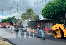 Asfaltan calles de Managua en el sector de Linda Vista/TN8