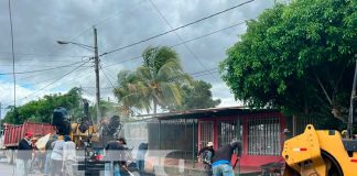 Asfaltan calles de Managua en el sector de Linda Vista/TN8