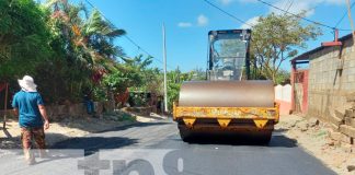Familias del barrio Hilario Sánchez, en Managua, estrena 7 calles nuevas
