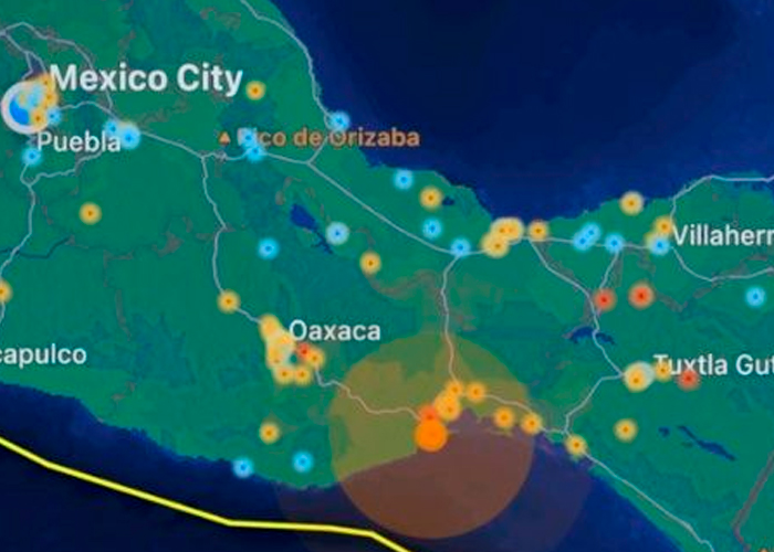 Con los "pelos de punta" dejó sismo de 5.8 a pobladores al sureste de México