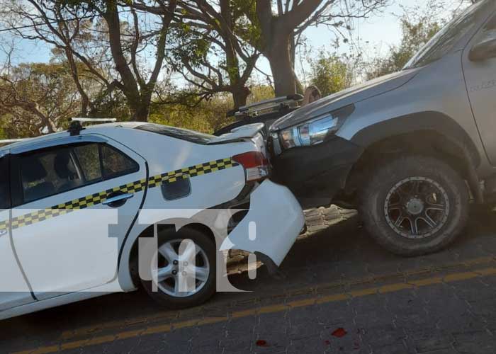 Foto: Choque múltiple en San Fernando, Nueva Segovia / TN8