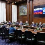 Delegación de Nicaragua en reunión con el Ministerio de Defensa de Rusia