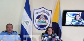 Foto: Conferencia de la Policía Nacional en Nicaragua sobre accidentes / TN8