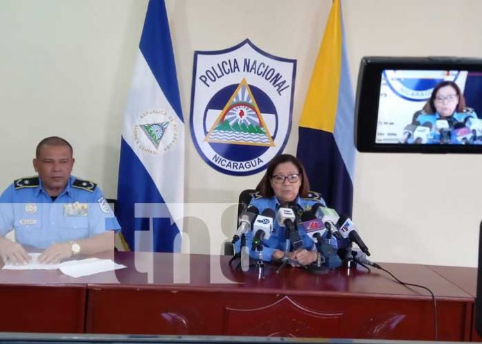 Foto: Conferencia de la Policía Nacional en Nicaragua sobre accidentes / TN8