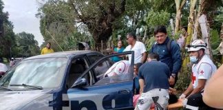 Foto: Motociclista casi provoca muerte de doctora y su hija en Rivas / TN8